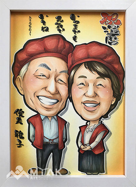 レギュラー似顔絵　Mサイズ